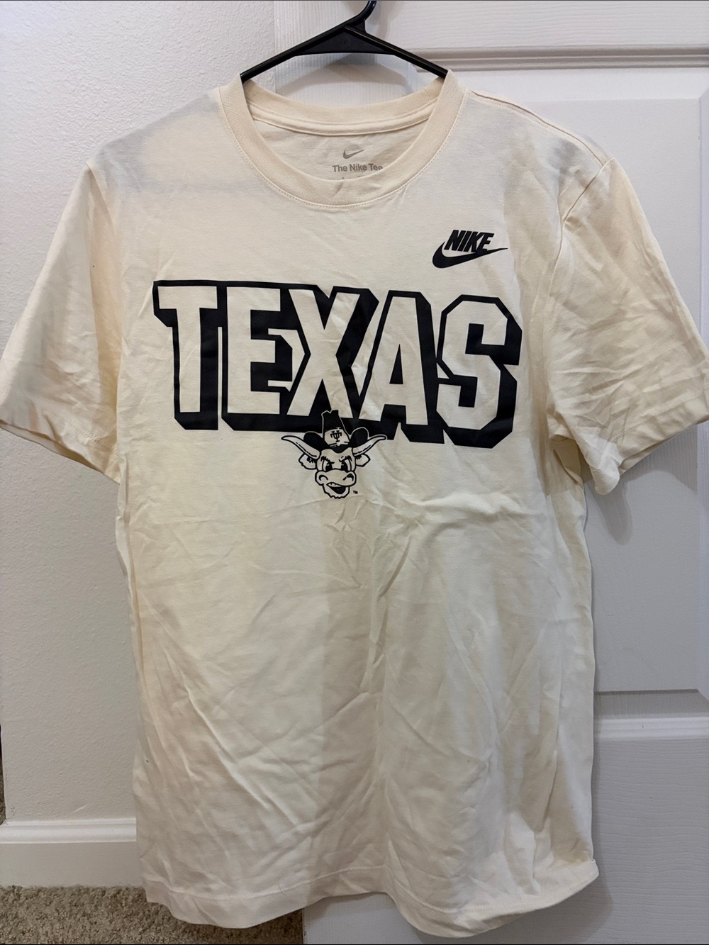 Nike Men’s Texas Graphic Tee - Cream and Black